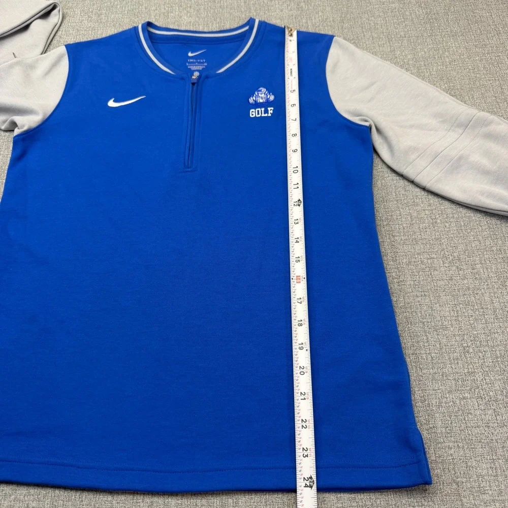 Nike Women's Dri-FIT Colorblock 1/4-Zip Pullover Jacket Sweater Sz S FJ9572-493